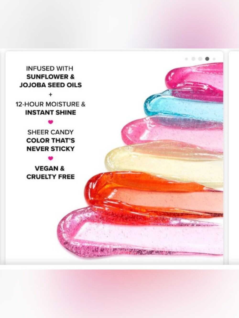 TOO FACED Kissing Jelly Non-Sticky Lip Oil/Gloss Hybrid | Birthday Kiss (NWT) - Picture 10 of 10